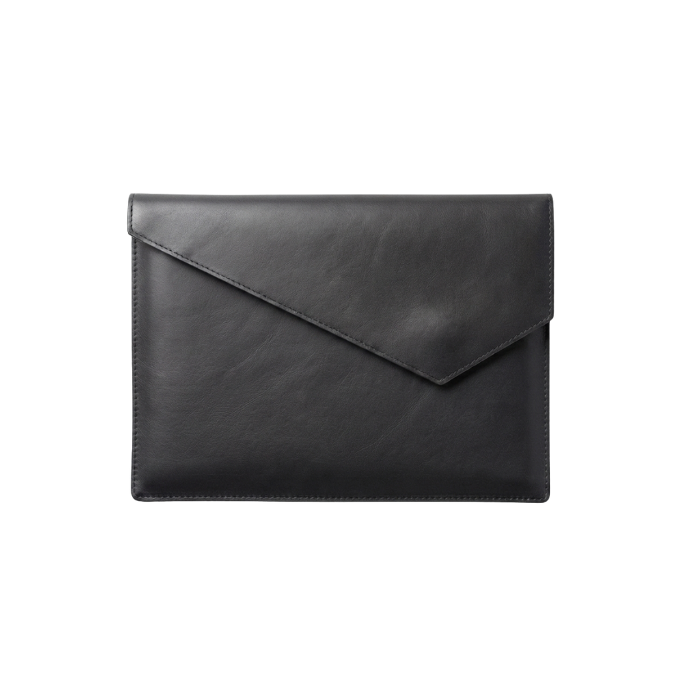 Laptop Leather Bag - Black