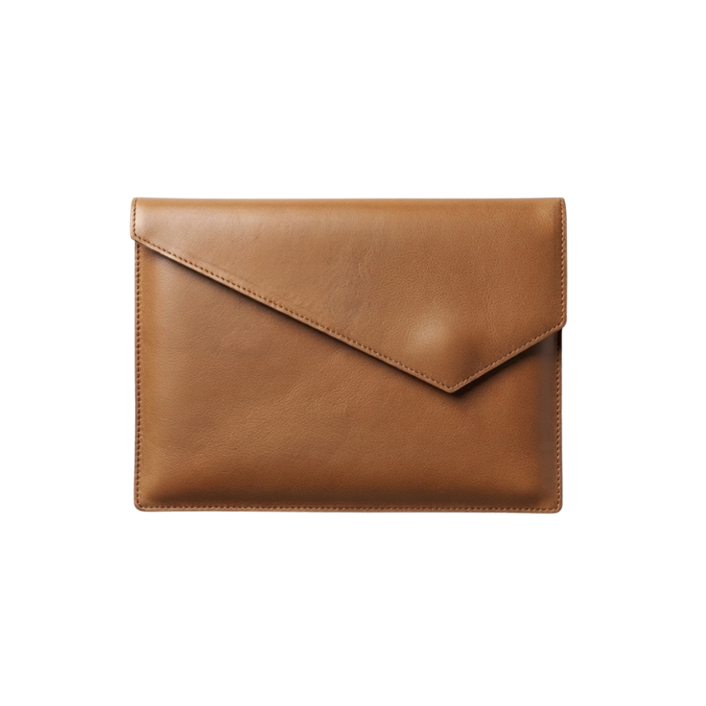 Laptop Leather Bag - Camel