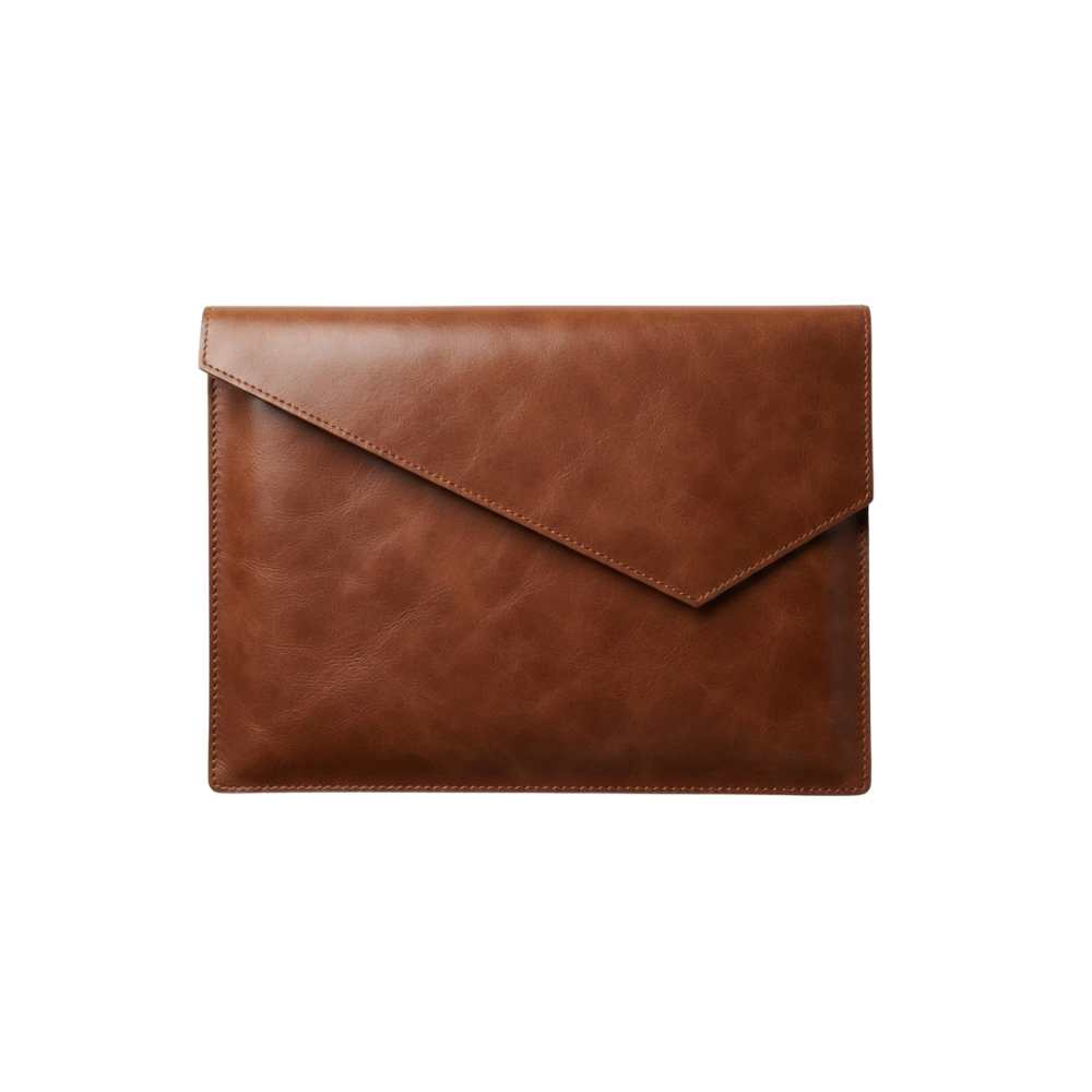 Laptop Leather Bag - Cognac